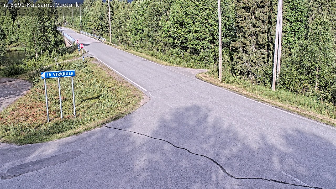 Kelikamerat Kuva Tie 8690 Kuusamo, Vuotunki, Kuusamo, Pohjois-Pohjanmaa