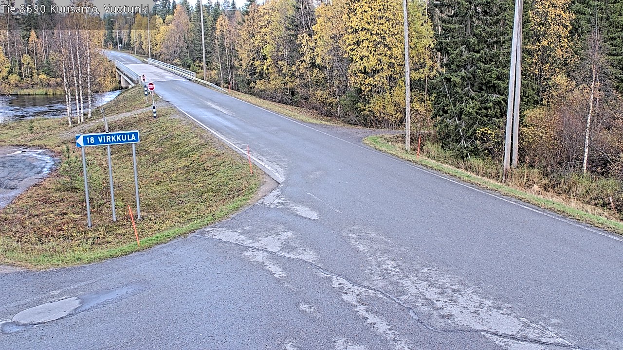 Weather Camera Image Road 8690 Kuusamo, Vuotunki, Kuusamo, Pohjois-Pohjanmaa