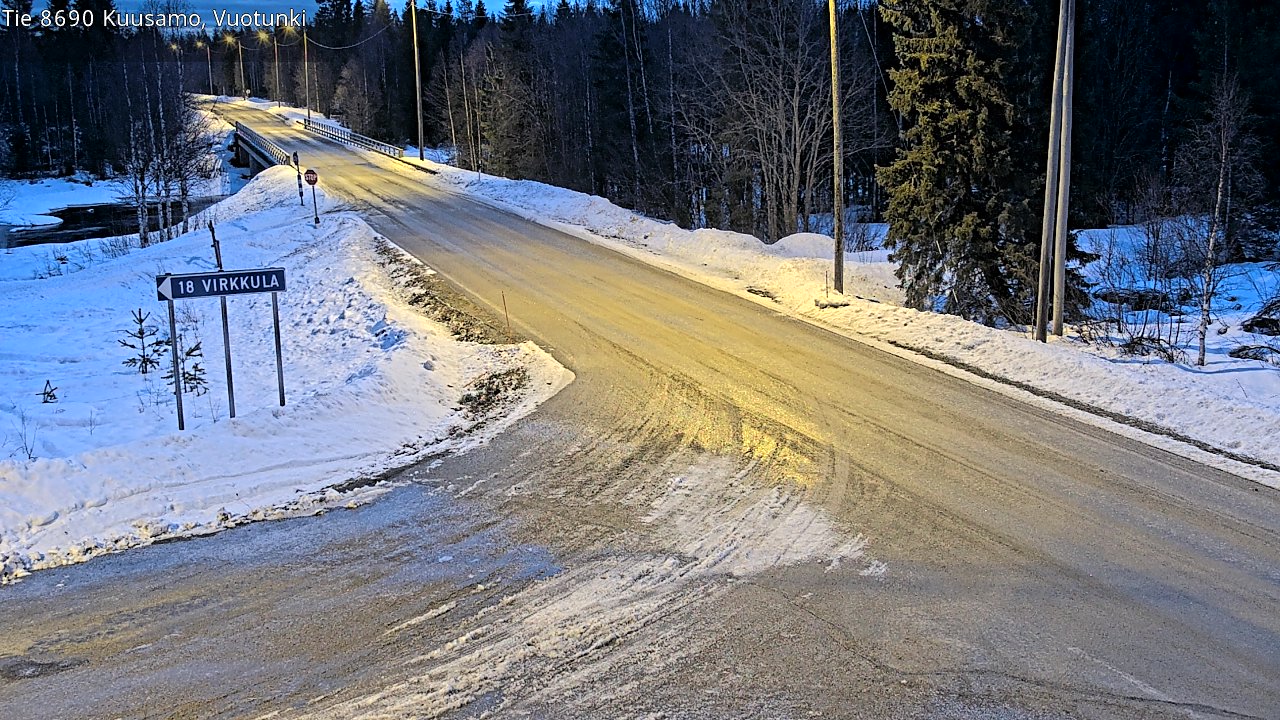 Kelikamerat Kuva Tie 8690 Kuusamo, Vuotunki, Kuusamo, Pohjois-Pohjanmaa