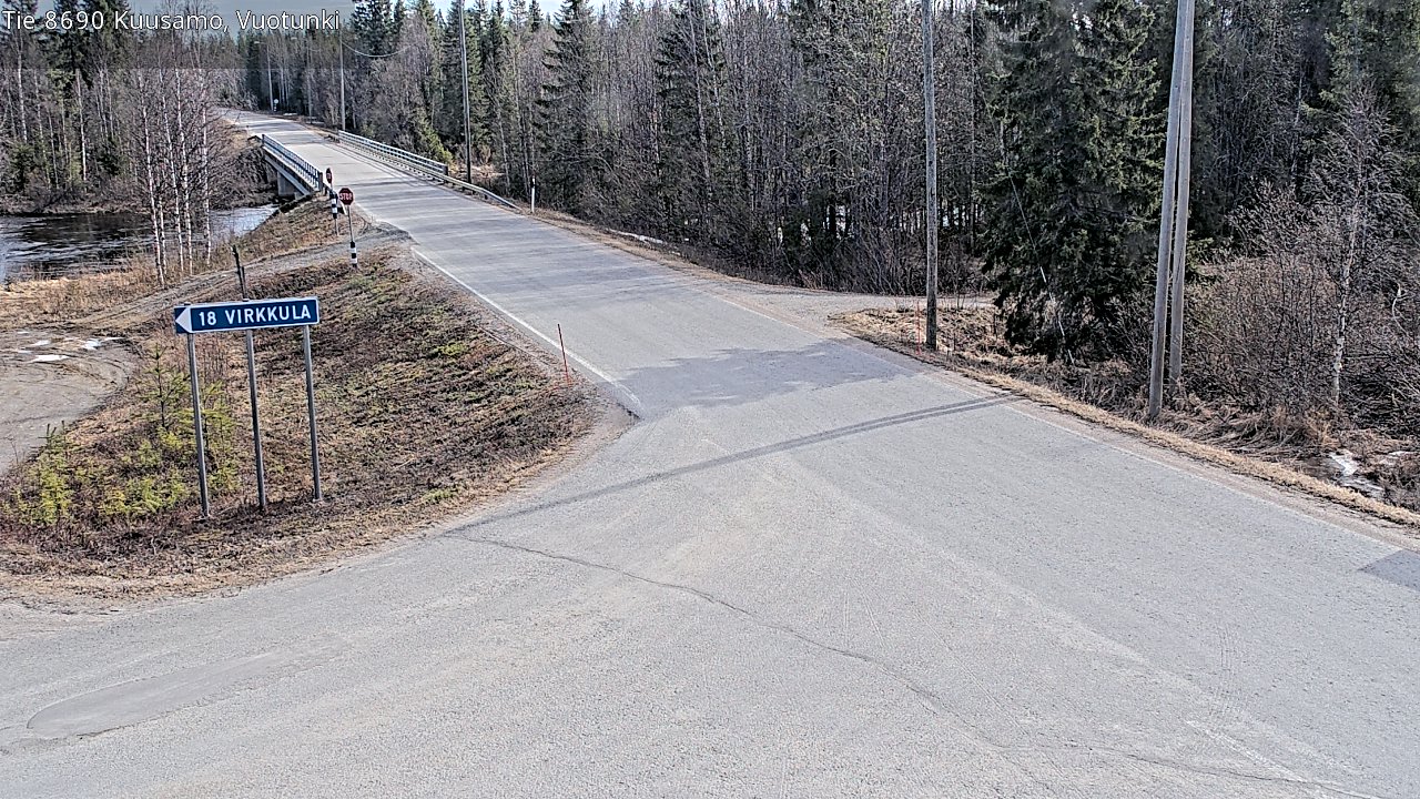 Kelikamerat Kuva Tie 8690 Kuusamo, Vuotunki, Kuusamo, Pohjois-Pohjanmaa
