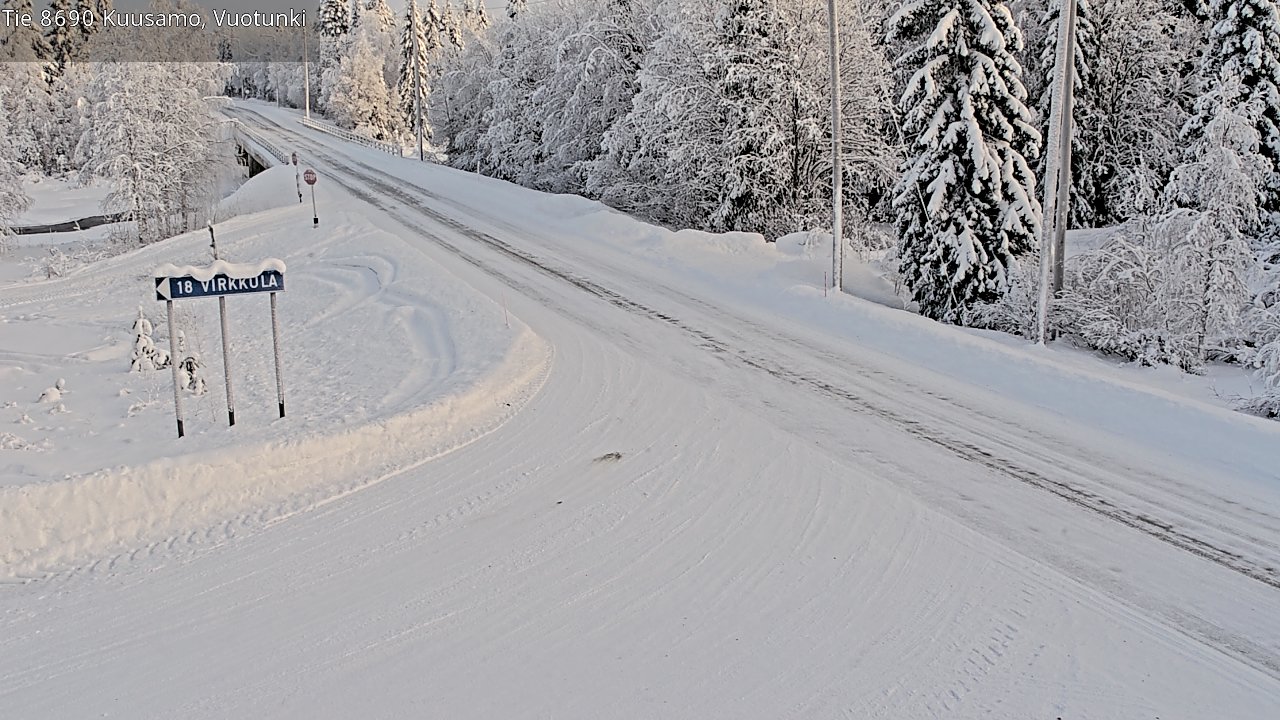 Kelikamerat Kuva Tie 8690 Kuusamo, Vuotunki, Kuusamo, Pohjois-Pohjanmaa