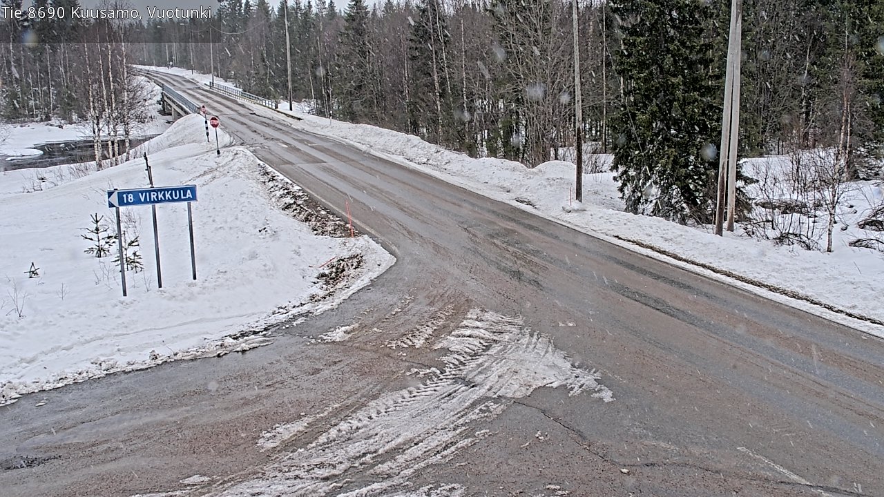 Kelikamerat Kuva Tie 8690 Kuusamo, Vuotunki, Kuusamo, Pohjois-Pohjanmaa