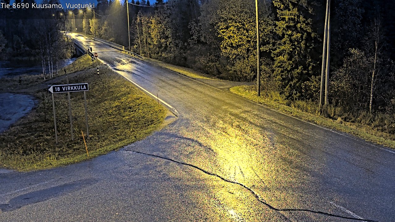 Weather Camera Image Road 8690 Kuusamo, Vuotunki, Kuusamo, Pohjois-Pohjanmaa