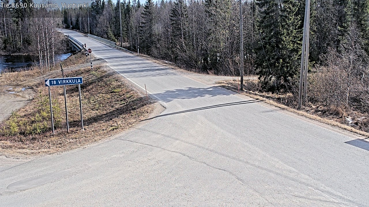 Kelikamerat Kuva Tie 8690 Kuusamo, Vuotunki, Kuusamo, Pohjois-Pohjanmaa