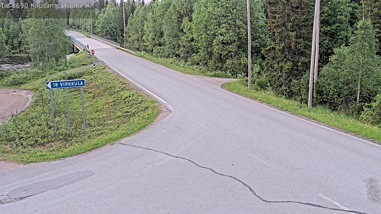 Kelikamerat Kuva Tie 8690 Kuusamo, Vuotunki, Kuusamo, Pohjois-Pohjanmaa