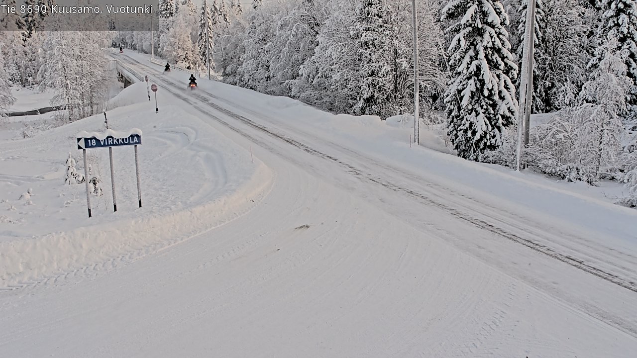 Kelikamerat Kuva Tie 8690 Kuusamo, Vuotunki, Kuusamo, Pohjois-Pohjanmaa