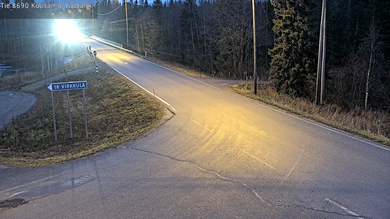 Kelikamerat Kuva Tie 8690 Kuusamo, Vuotunki, Kuusamo, Pohjois-Pohjanmaa