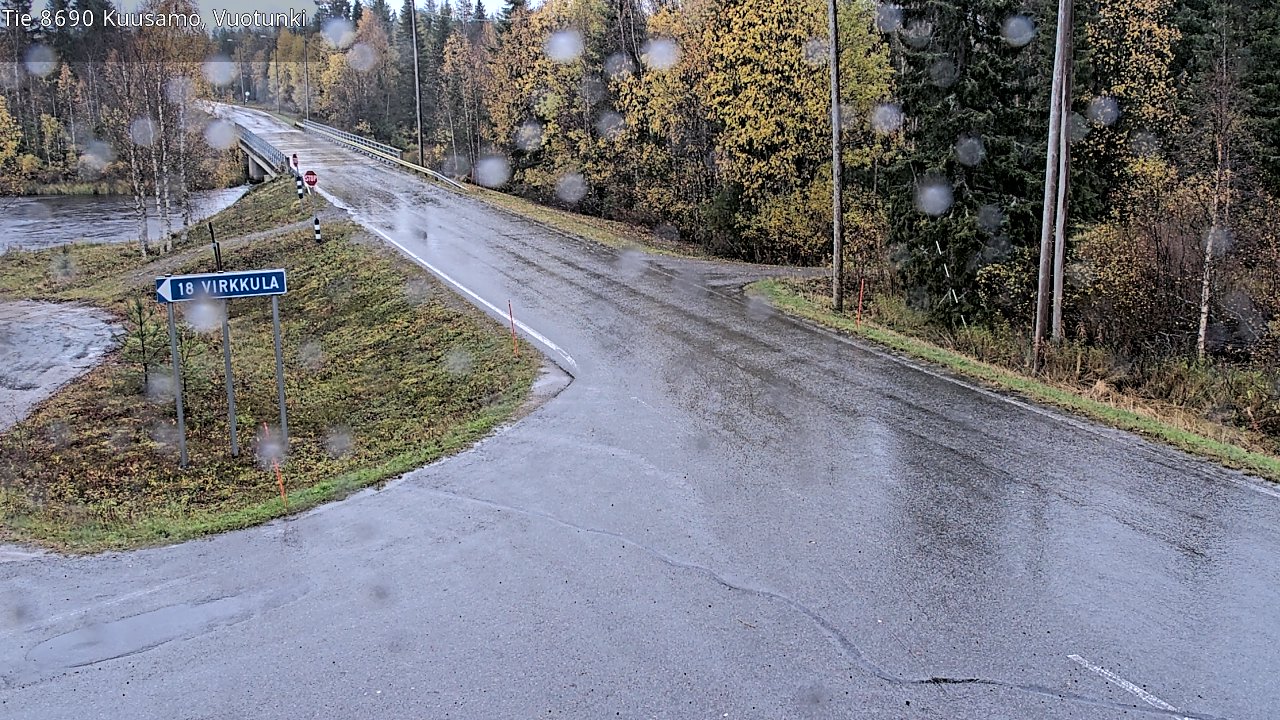 Weather Camera Image Road 8690 Kuusamo, Vuotunki, Kuusamo, Pohjois-Pohjanmaa