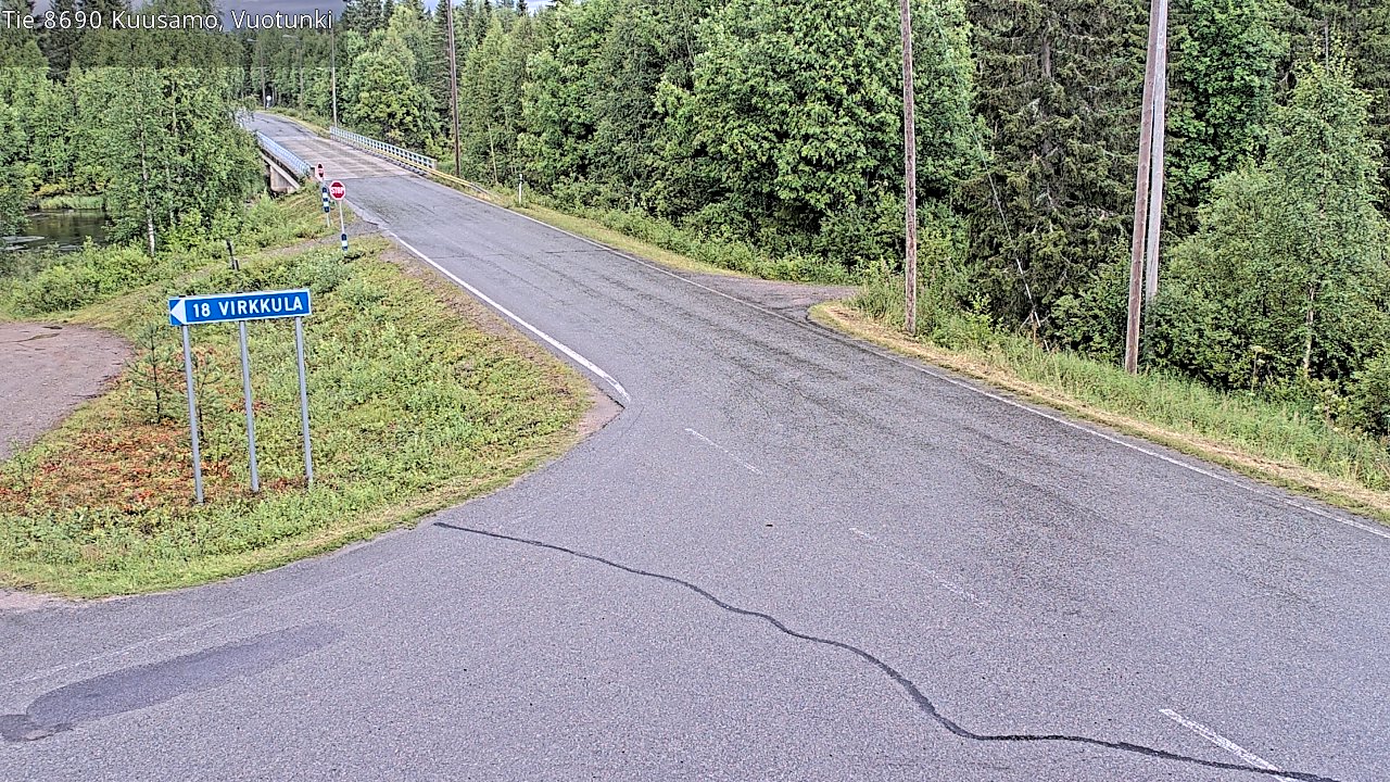 Kelikamerat Kuva Tie 8690 Kuusamo, Vuotunki, Kuusamo, Pohjois-Pohjanmaa