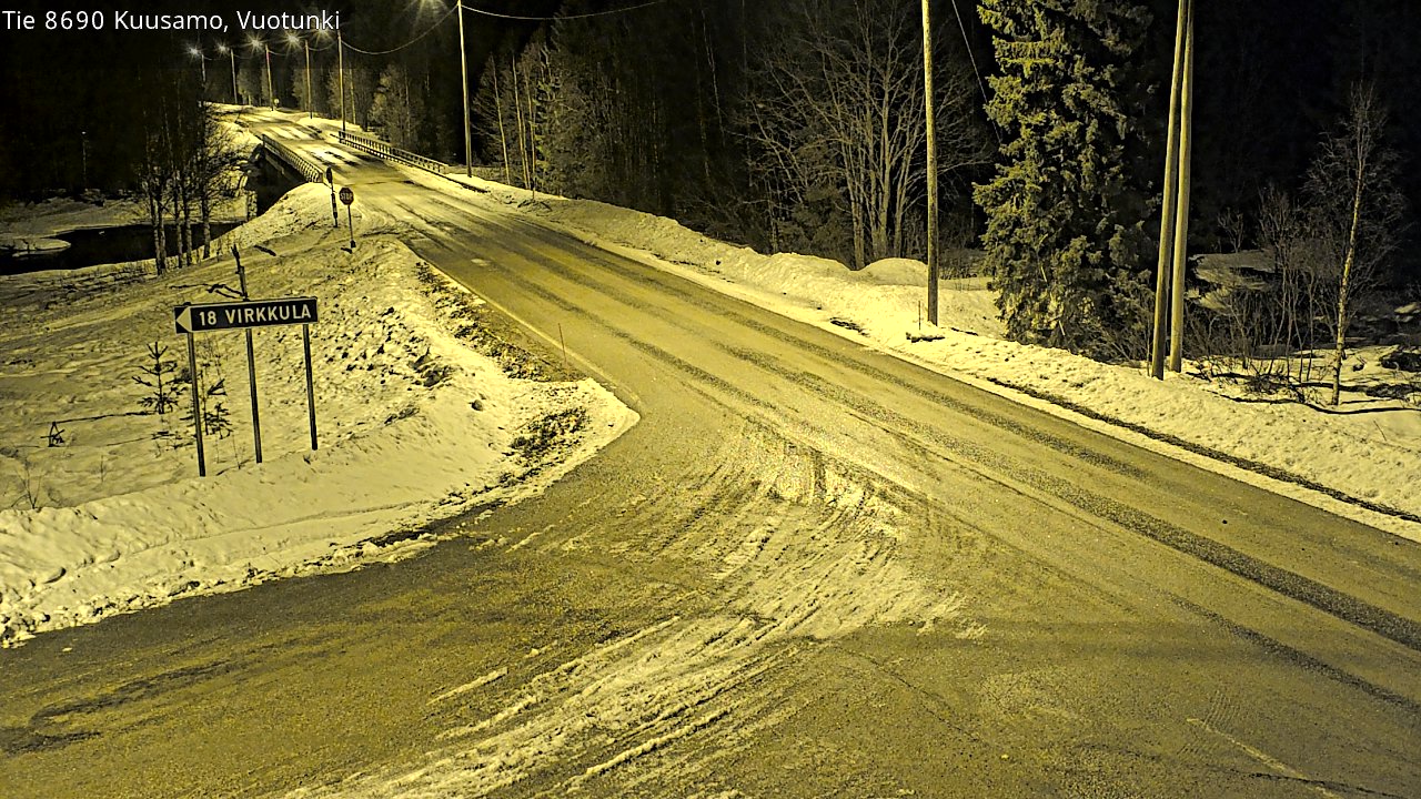 Kelikamerat Kuva Tie 8690 Kuusamo, Vuotunki, Kuusamo, Pohjois-Pohjanmaa