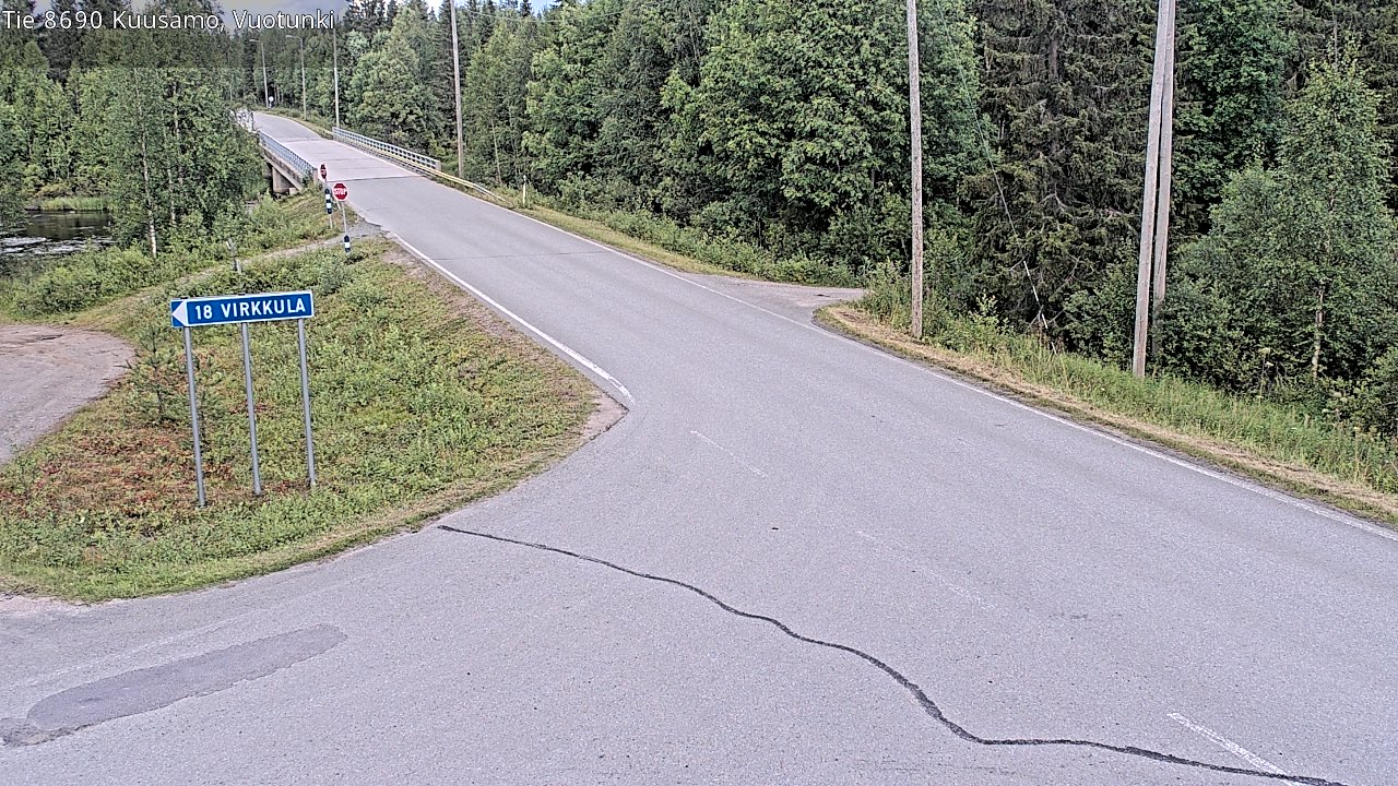 Kelikamerat Kuva Tie 8690 Kuusamo, Vuotunki, Kuusamo, Pohjois-Pohjanmaa