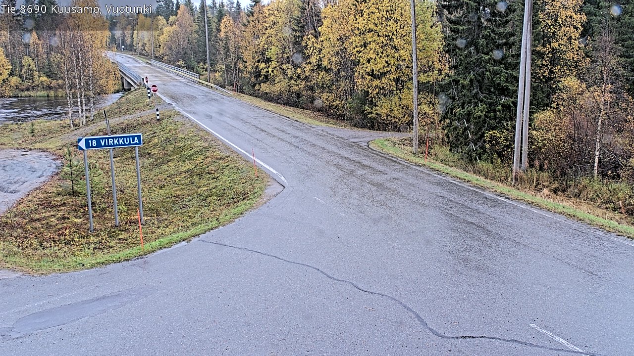 Weather Camera Image Road 8690 Kuusamo, Vuotunki, Kuusamo, Pohjois-Pohjanmaa