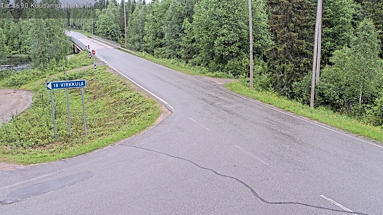 Kelikamerat Kuva Tie 8690 Kuusamo, Vuotunki, Kuusamo, Pohjois-Pohjanmaa