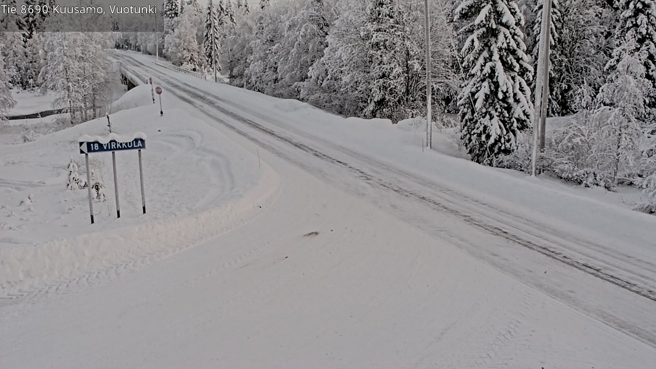 Kelikamerat Kuva Tie 8690 Kuusamo, Vuotunki, Kuusamo, Pohjois-Pohjanmaa