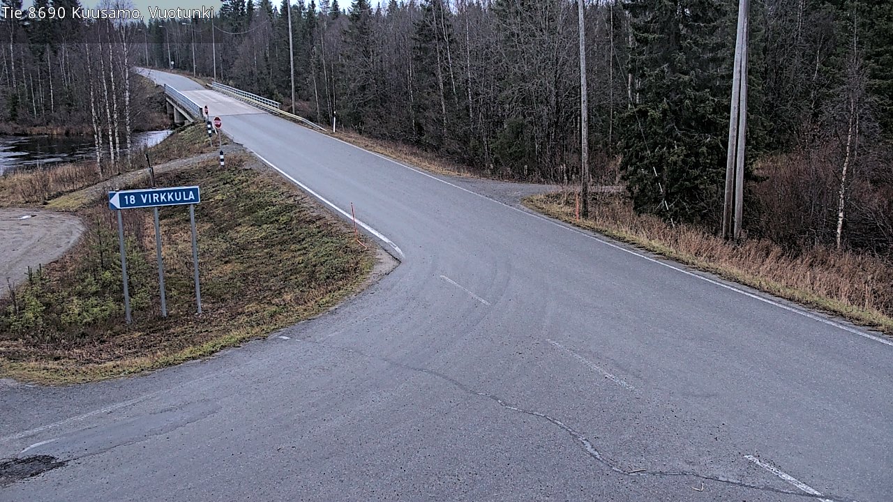 Kelikamerat Kuva Tie 8690 Kuusamo, Vuotunki, Kuusamo, Pohjois-Pohjanmaa