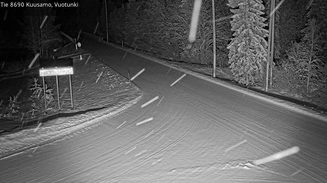 Kelikamerat Kuva Tie 8690 Kuusamo, Vuotunki, Kuusamo, Pohjois-Pohjanmaa
