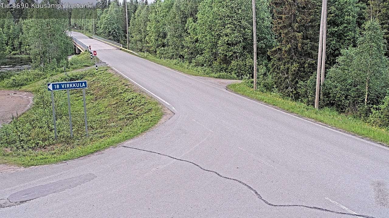 Kelikamerat Kuva Tie 8690 Kuusamo, Vuotunki, Kuusamo, Pohjois-Pohjanmaa