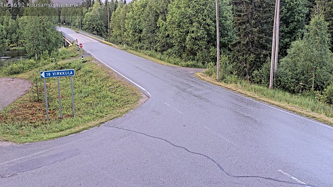 Kelikamerat Kuva Tie 8690 Kuusamo, Vuotunki, Kuusamo, Pohjois-Pohjanmaa