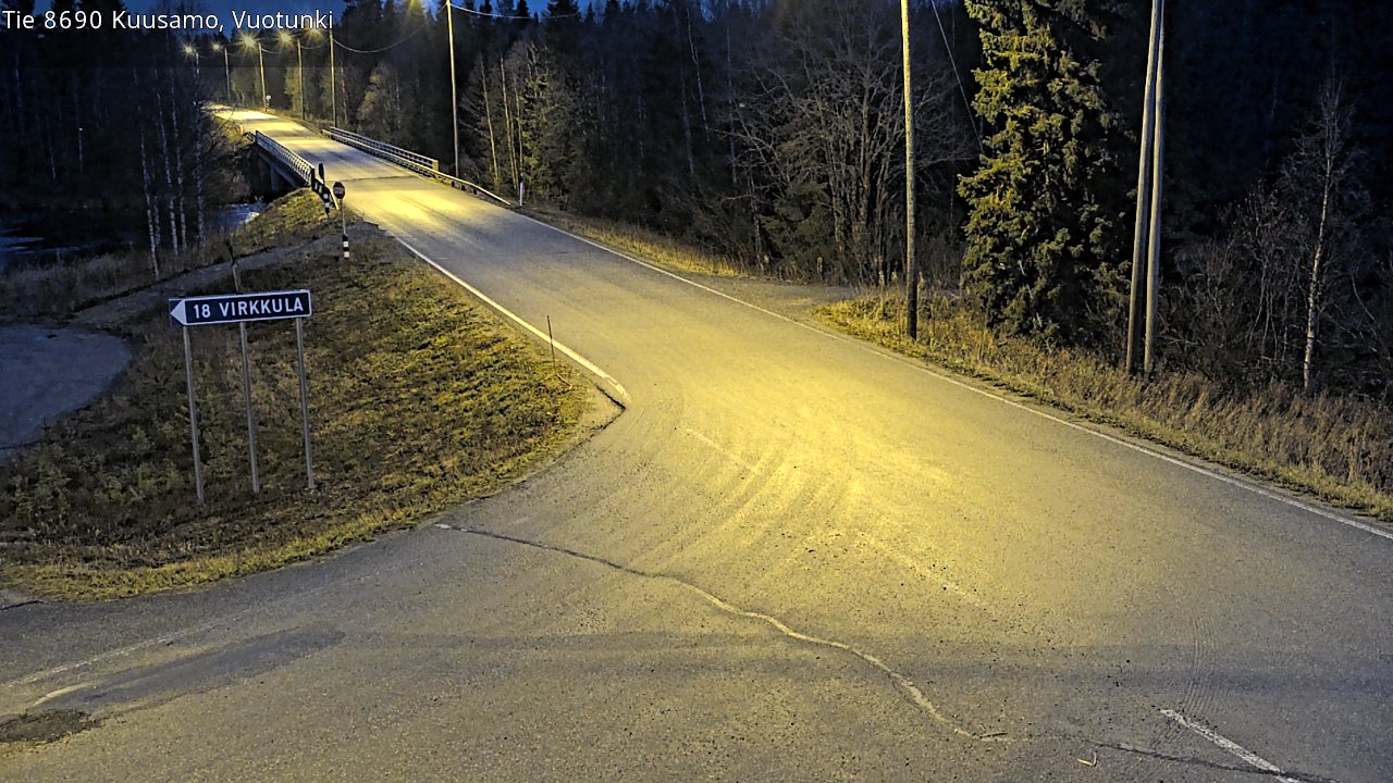 Kelikamerat Kuva Tie 8690 Kuusamo, Vuotunki, Kuusamo, Pohjois-Pohjanmaa