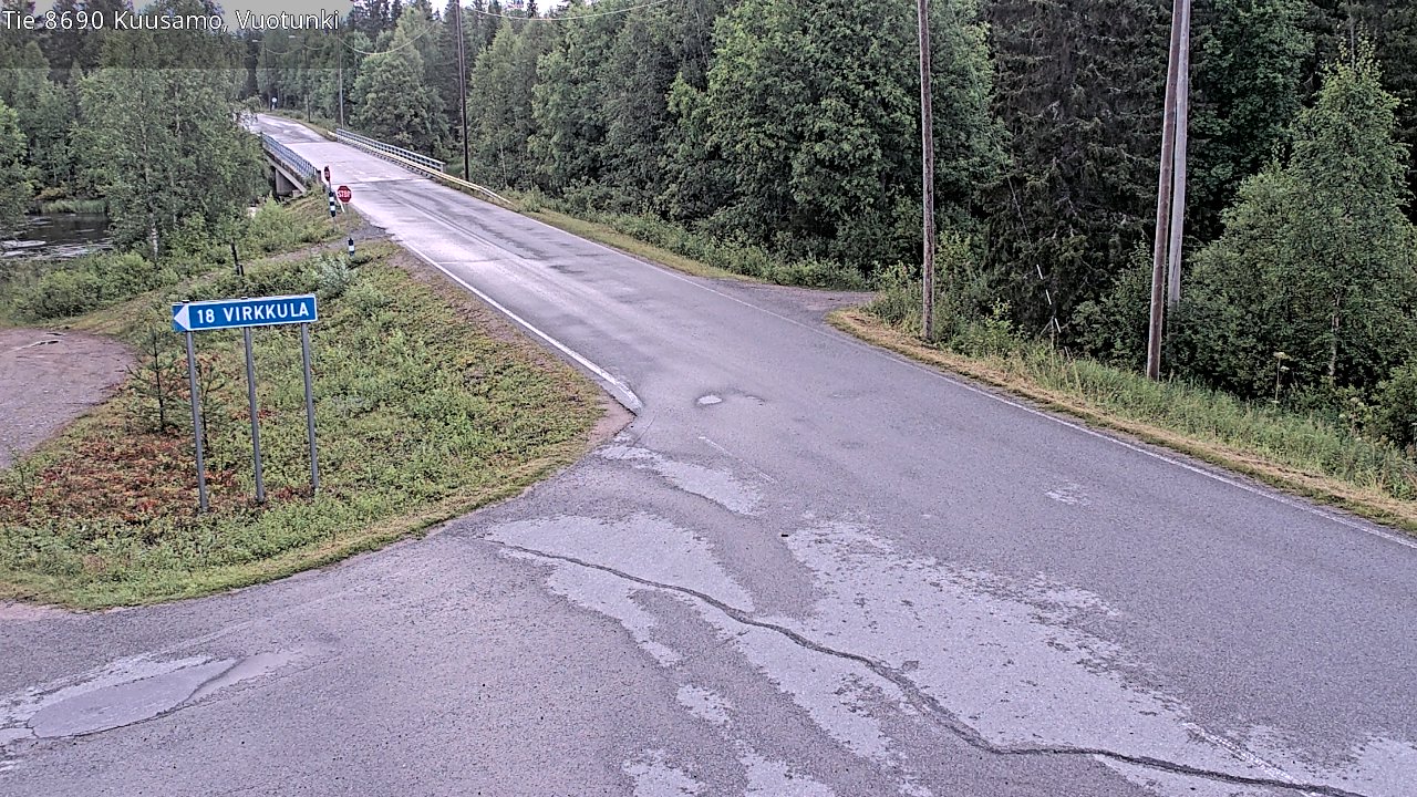 Kelikamerat Kuva Tie 8690 Kuusamo, Vuotunki, Kuusamo, Pohjois-Pohjanmaa