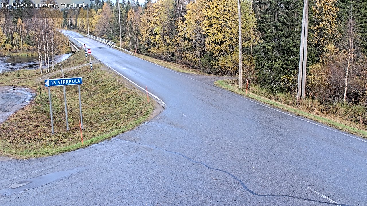 Weather Camera Image Road 8690 Kuusamo, Vuotunki, Kuusamo, Pohjois-Pohjanmaa