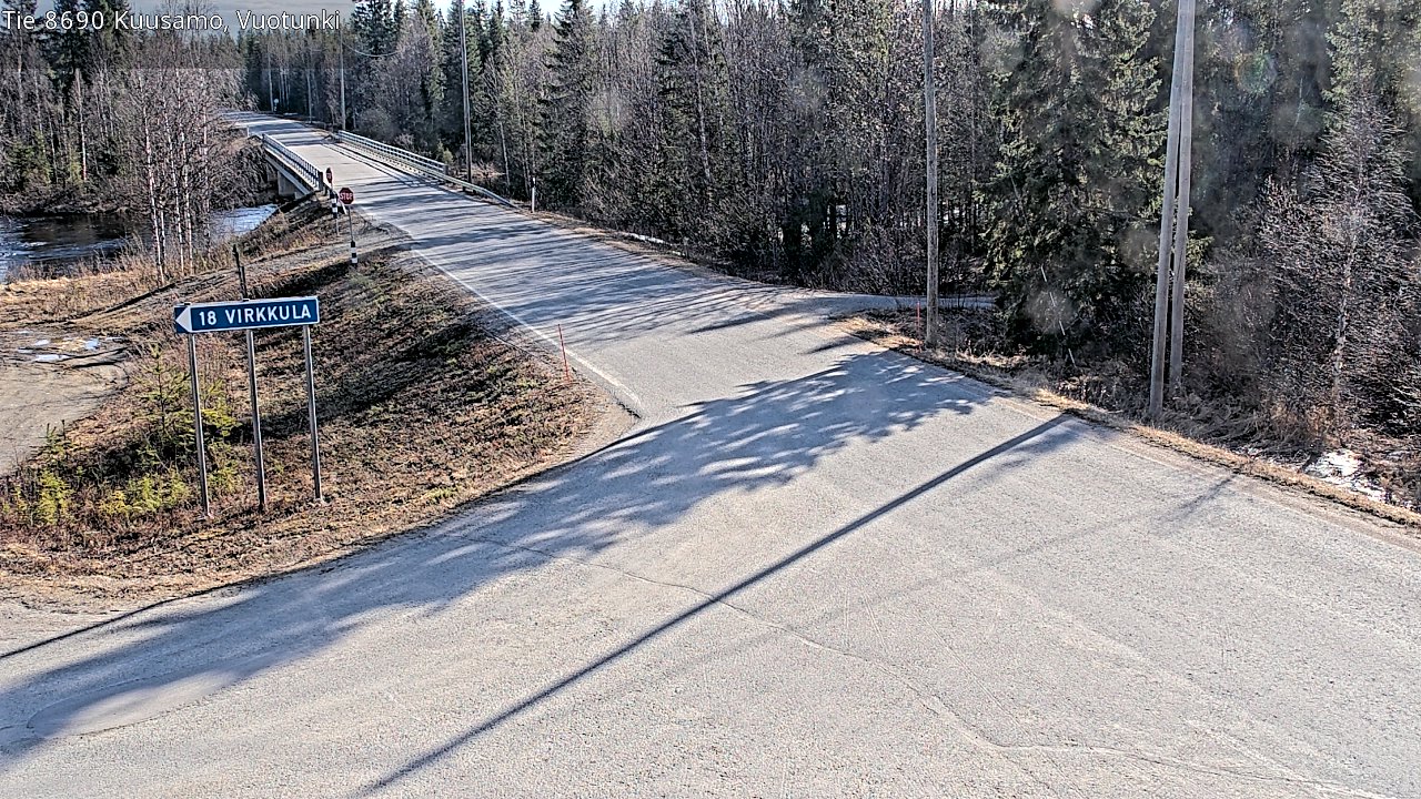 Kelikamerat Kuva Tie 8690 Kuusamo, Vuotunki, Kuusamo, Pohjois-Pohjanmaa