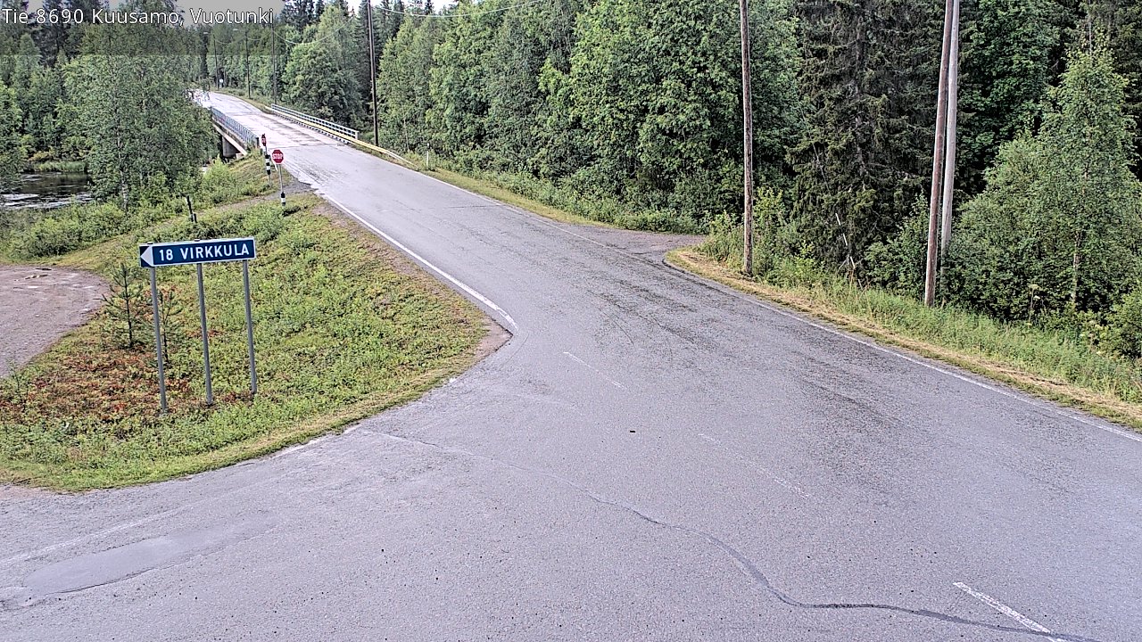 Kelikamerat Kuva Tie 8690 Kuusamo, Vuotunki, Kuusamo, Pohjois-Pohjanmaa