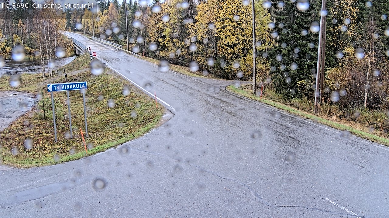 Weather Camera Image Väg 8690 Kuusamo, Vuotunki, Kuusamo, Pohjois-Pohjanmaa
