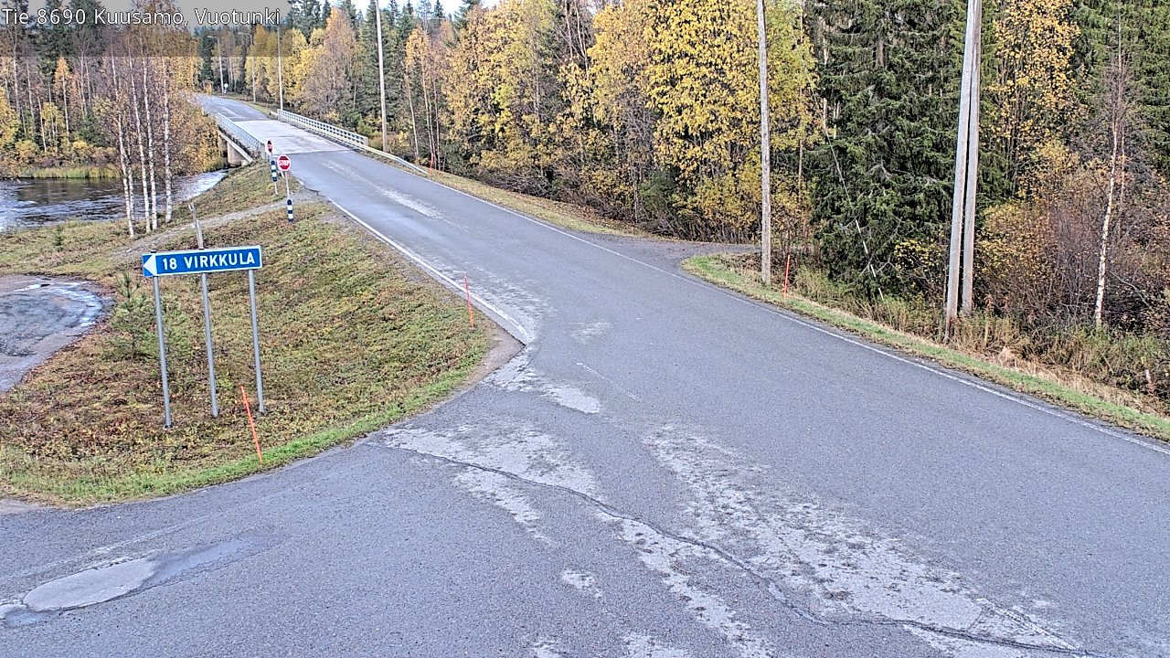 Weather Camera Image Road 8690 Kuusamo, Vuotunki, Kuusamo, Pohjois-Pohjanmaa