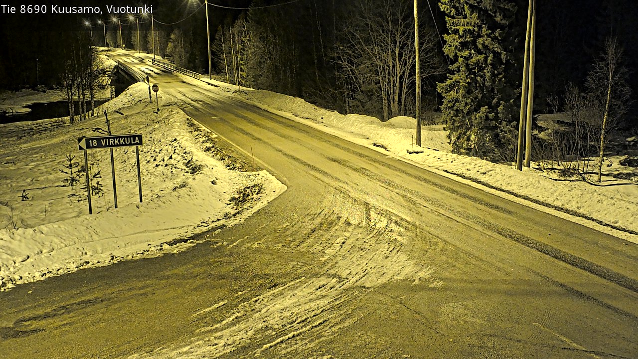 Kelikamerat Kuva Tie 8690 Kuusamo, Vuotunki, Kuusamo, Pohjois-Pohjanmaa