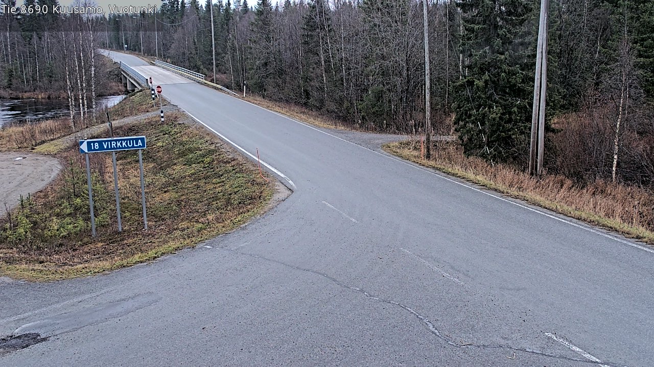 Kelikamerat Kuva Tie 8690 Kuusamo, Vuotunki, Kuusamo, Pohjois-Pohjanmaa