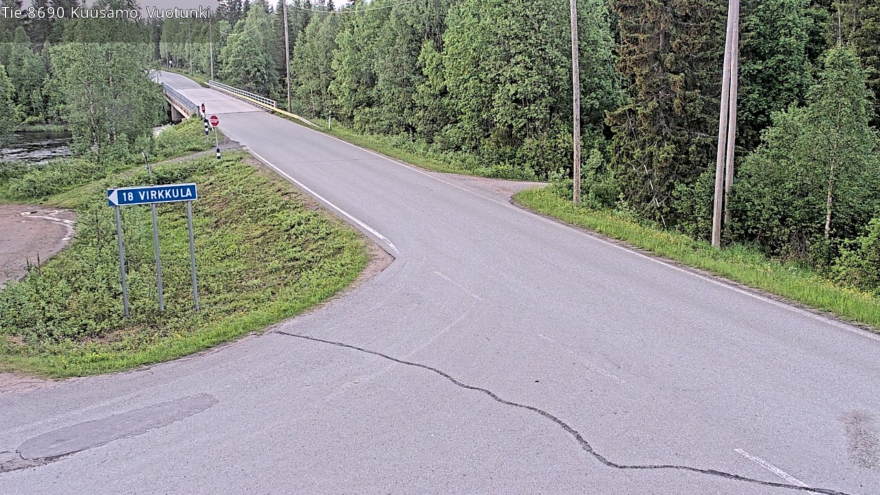 Kelikamerat Kuva Tie 8690 Kuusamo, Vuotunki, Kuusamo, Pohjois-Pohjanmaa