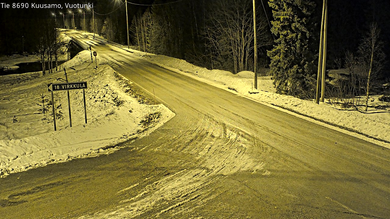 Kelikamerat Kuva Tie 8690 Kuusamo, Vuotunki, Kuusamo, Pohjois-Pohjanmaa