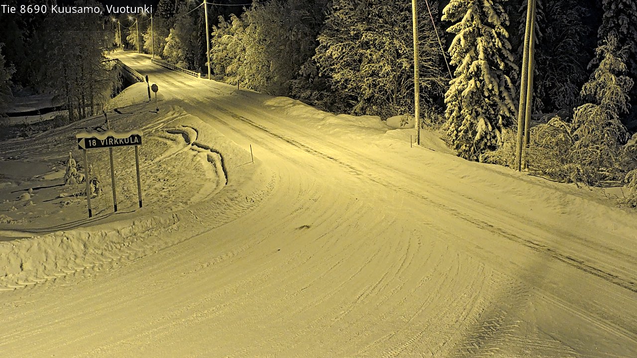 Kelikamerat Kuva Tie 8690 Kuusamo, Vuotunki, Kuusamo, Pohjois-Pohjanmaa