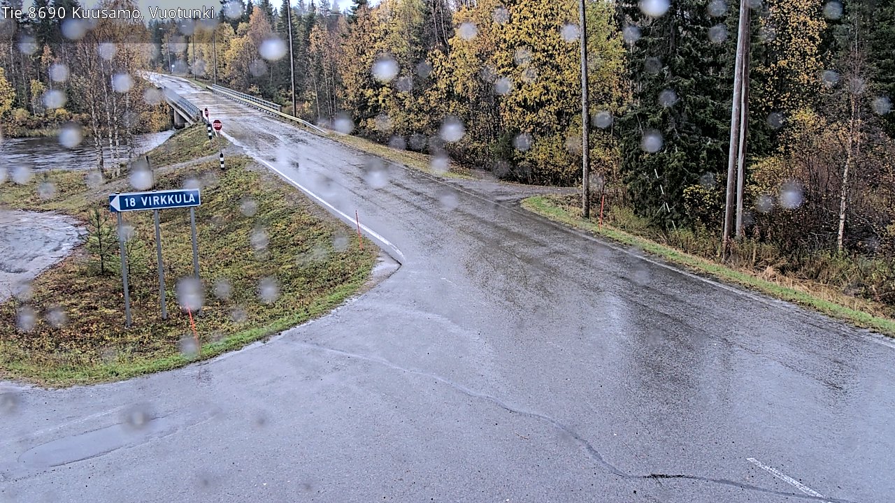Weather Camera Image Road 8690 Kuusamo, Vuotunki, Kuusamo, Pohjois-Pohjanmaa