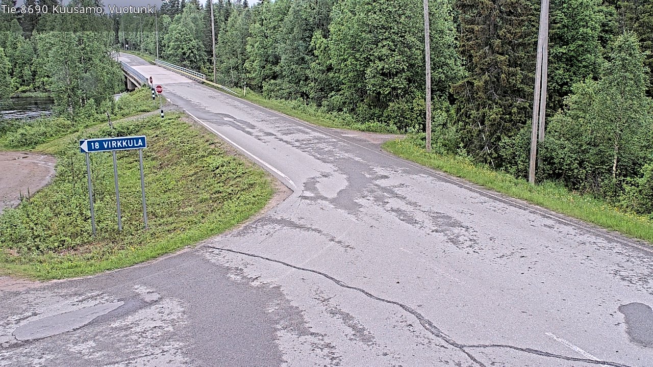 Kelikamerat Kuva Tie 8690 Kuusamo, Vuotunki, Kuusamo, Pohjois-Pohjanmaa