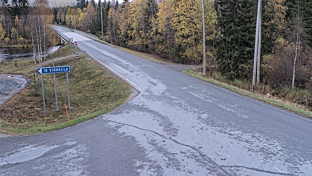 Weather Camera Image Road 8690 Kuusamo, Vuotunki, Kuusamo, Pohjois-Pohjanmaa