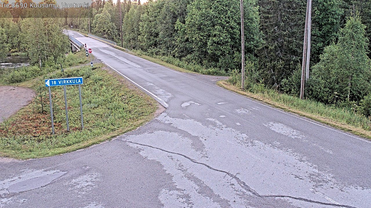 Kelikamerat Kuva Tie 8690 Kuusamo, Vuotunki, Kuusamo, Pohjois-Pohjanmaa