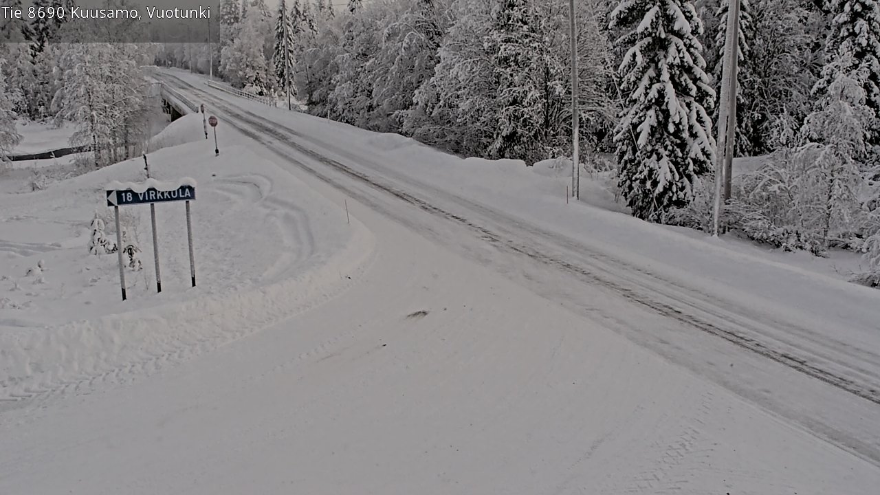 Kelikamerat Kuva Tie 8690 Kuusamo, Vuotunki, Kuusamo, Pohjois-Pohjanmaa