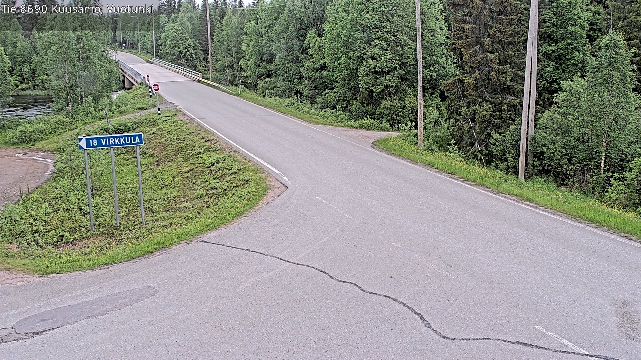 Kelikamerat Kuva Tie 8690 Kuusamo, Vuotunki, Kuusamo, Pohjois-Pohjanmaa