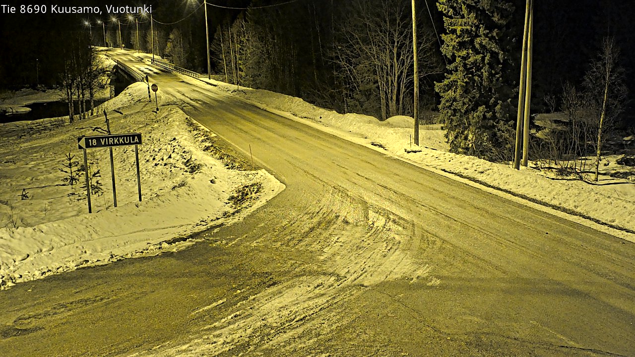 Kelikamerat Kuva Tie 8690 Kuusamo, Vuotunki, Kuusamo, Pohjois-Pohjanmaa