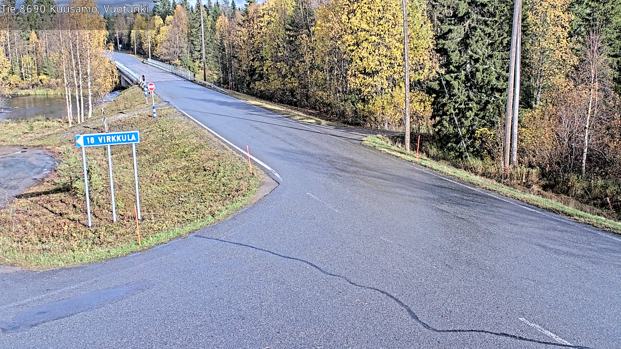 Weather Camera Image Road 8690 Kuusamo, Vuotunki, Kuusamo, Pohjois-Pohjanmaa