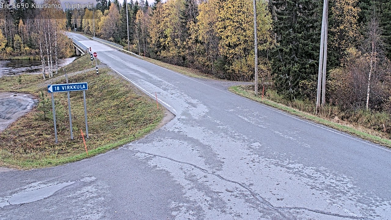 Weather Camera Image Road 8690 Kuusamo, Vuotunki, Kuusamo, Pohjois-Pohjanmaa