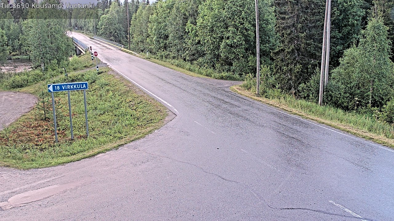 Kelikamerat Kuva Tie 8690 Kuusamo, Vuotunki, Kuusamo, Pohjois-Pohjanmaa
