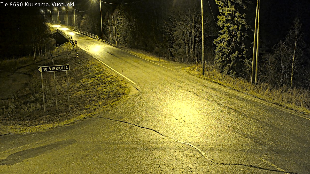 Kelikamerat Kuva Tie 8690 Kuusamo, Vuotunki, Kuusamo, Pohjois-Pohjanmaa