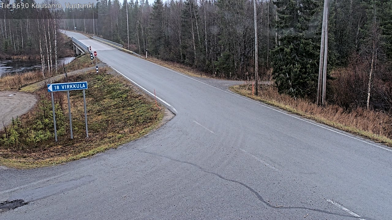 Kelikamerat Kuva Tie 8690 Kuusamo, Vuotunki, Kuusamo, Pohjois-Pohjanmaa