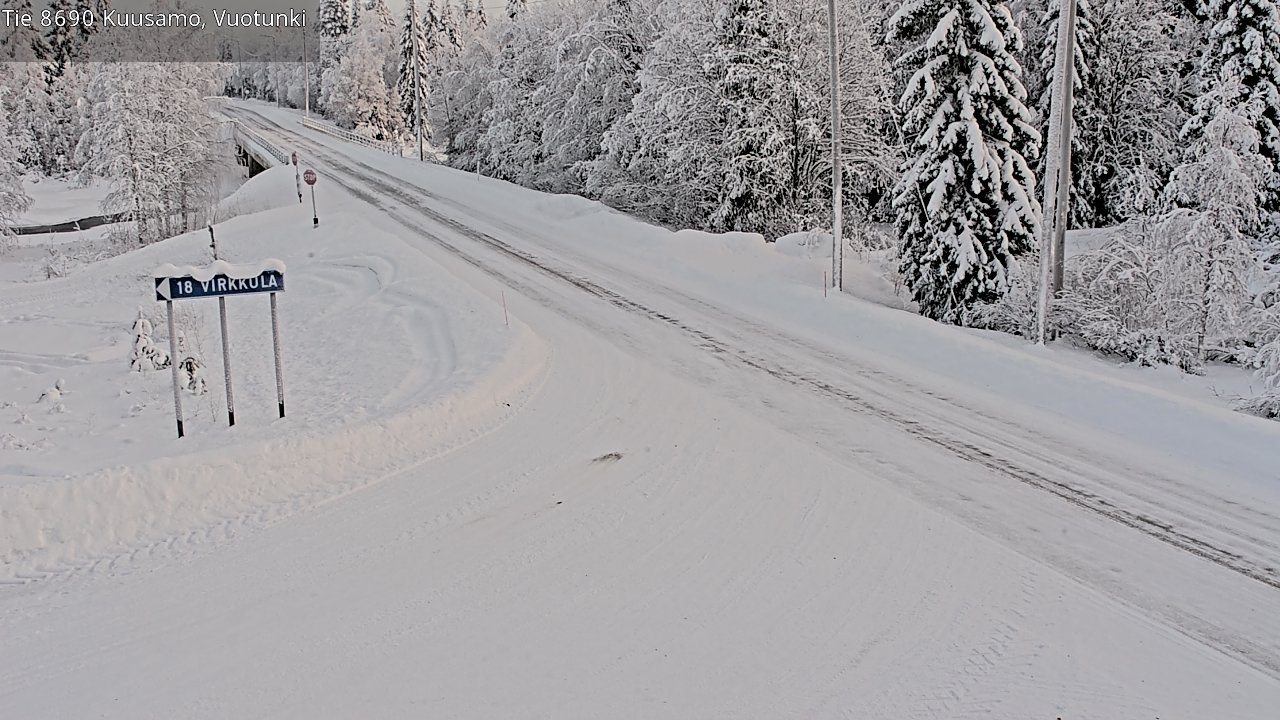 Kelikamerat Kuva Tie 8690 Kuusamo, Vuotunki, Kuusamo, Pohjois-Pohjanmaa