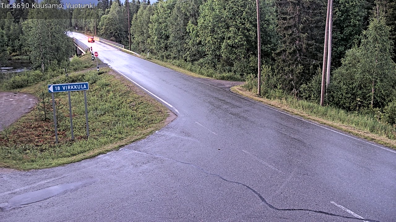 Kelikamerat Kuva Tie 8690 Kuusamo, Vuotunki, Kuusamo, Pohjois-Pohjanmaa