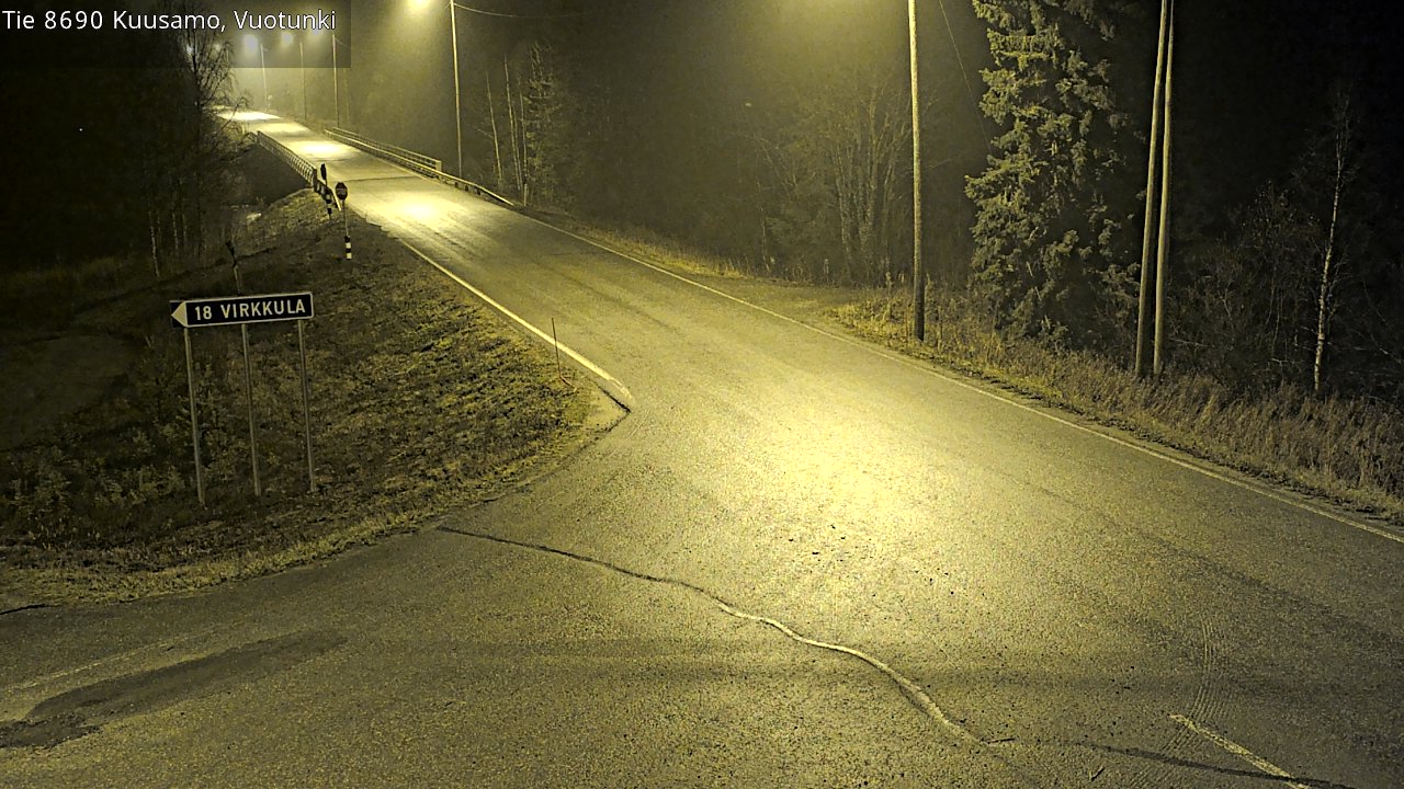 Kelikamerat Kuva Tie 8690 Kuusamo, Vuotunki, Kuusamo, Pohjois-Pohjanmaa