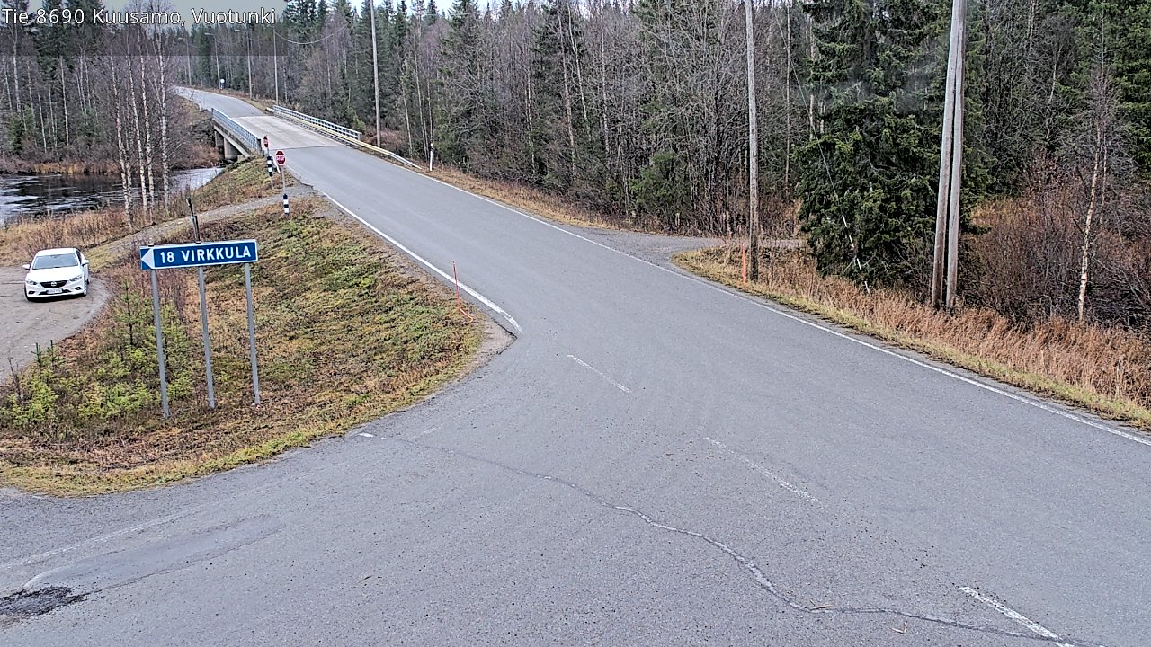 Kelikamerat Kuva Tie 8690 Kuusamo, Vuotunki, Kuusamo, Pohjois-Pohjanmaa